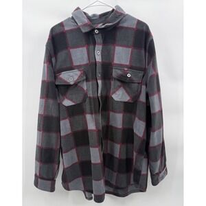 Freedom Foundry Long Sleeve Fleece Button Up Shirt, Men's Size Large, NWT